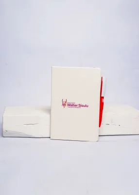 Notebook & Pen (White and Red)