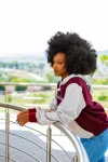 Grey and Burgundy Hoody